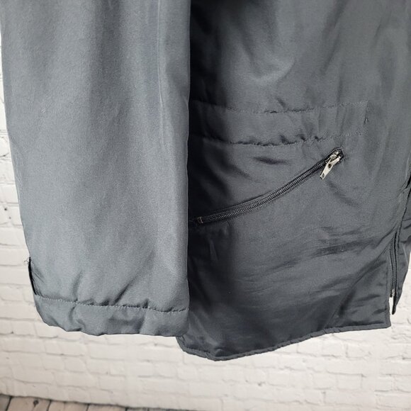 Zara Man Black Full Zip Knit Collar Lightweight Zip Pockets Jacket Size Large L - Picture 11 of 14